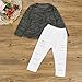 Lonsbo Kids Baby Girls Outfit Clothes Long Sleeve T-shirt Tops+Long Pants