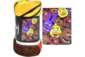 Bioworld Five Nights At Freddy 45"x60" Super Soft Plush Blanket Throw