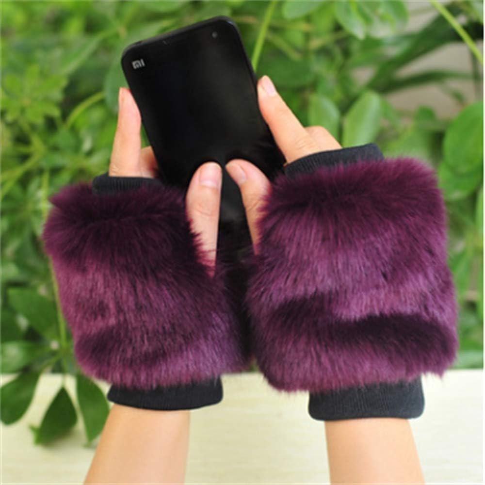 LM Women Oversleeve Hand Muff Wrist Arm Warmer Cuff Cover