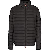 Save The Duck Men's Puffer Jacket Brown Black XL