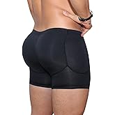 Akkad Kuti Mens Butt Lifter Shapewear Hip Enhancer Mens Padded Underwear with Detachable Pads