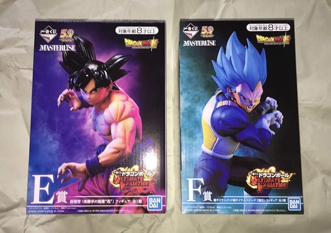 Amazon Co Jp 一番くじ ドラゴンボール Ultimate Variation E賞 孫悟空 身勝手の極意 兆 F賞 超サイヤ人ゴッド超サイヤ人ベジータ 進化 24 Hobby
