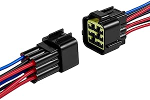 ZHOFONET 9 Pin Waterproof Connector,Waterproof Electrical Car Auto Wire Connector,16AWG Male Female Quick Disconnect Wire Connectors for Car Truck Motorcycle Marine Boat(1pairs)