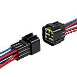 ZHOFONET 9 Pin Waterproof Connector,Waterproof Electrical Car Auto Wire Connector,16AWG Male Female Quick Disconnect Wire Connectors for Car Truck Motorcycle Marine Boat(1pairs)