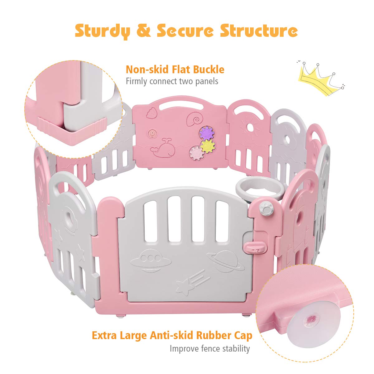 costzon baby playpen extra panels