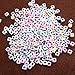 Amaney 400Pcs 6x6mm White Acrylic Colorful Heart sheap Cube Beads Mixed Colors Square Shape Loose Beads for Jewelry Making