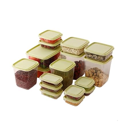 SMFYY 17 Piezas Caja de Almacenamiento de Alimentos, Acabados en ...
