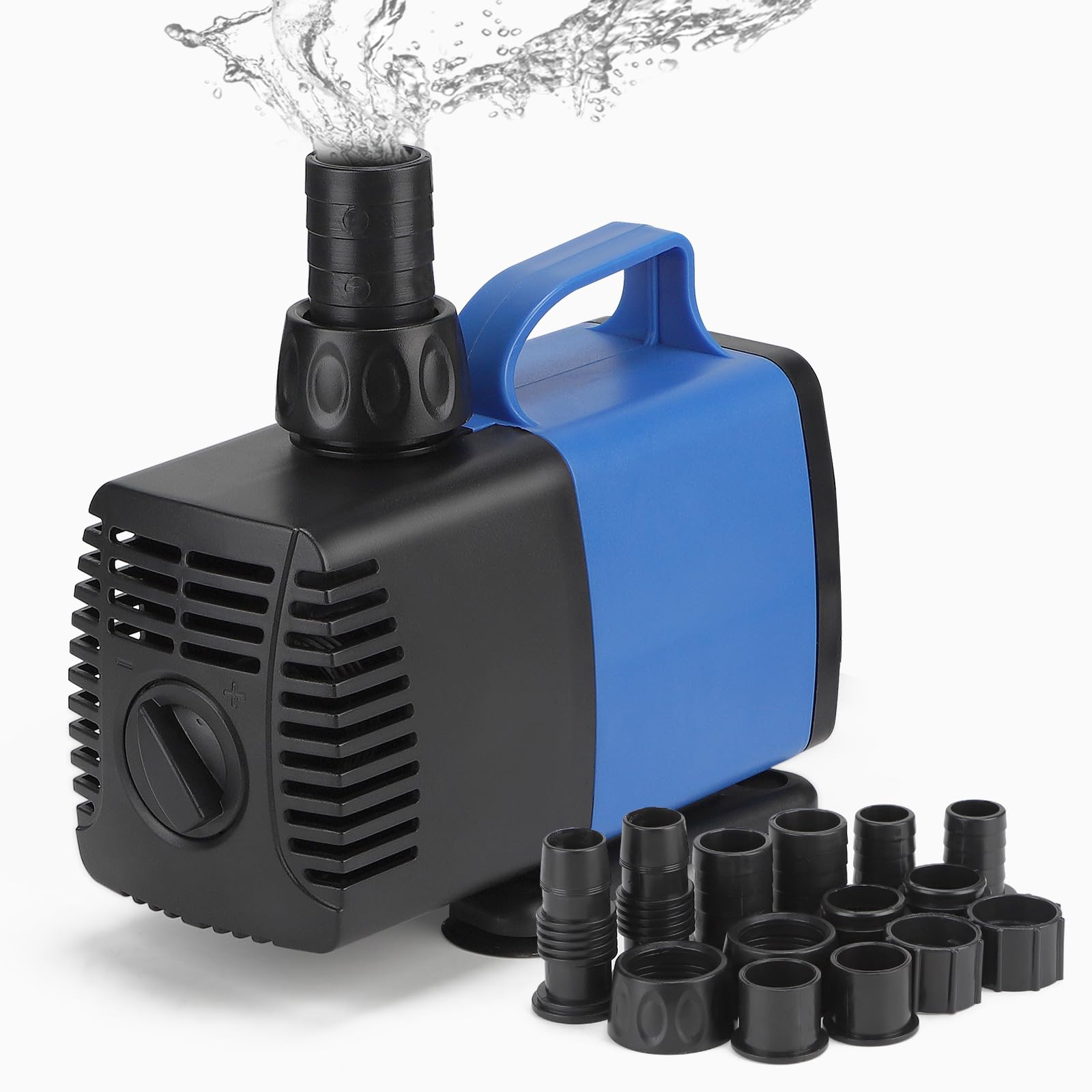 DBREAKS Pond Pump Filter Pump 5500L/H Water Pump Stream Pump with 5 Nozzles Aquarium Pump for Fountain Aquarium Pump 55 W Fountain Pump Pond Fountain Pump