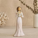 NAN ZAI NAN FANG Thank You Gifts for Women Friends Coworkers Love You Mom Volunteer Pastor Teacher Appreciation Gifts 6.7" Resin Sculpted Hand-Painted Figurines Home Decor