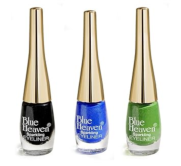 Blue Heaven Cosmetics Combo Of 3 Sparkeling Eyeliner (04, 06, 07) 5 Ml x 3Pc