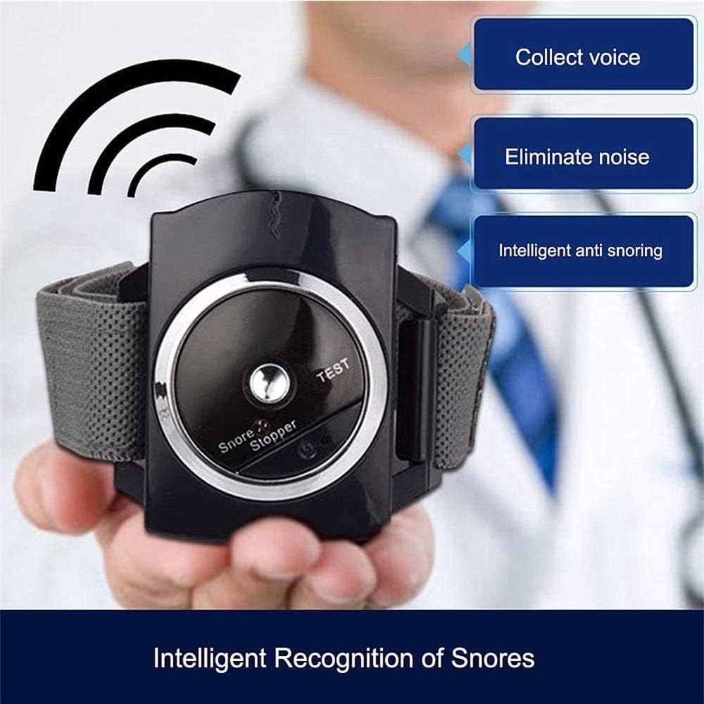 Yinch Infrared Anti Snoring Bracelet Devices Sleep Connection Snore Stopper Wristband Intelligent Snoring Solution Good Sleep Aid Retainer for Men and Women (1 Pack Black Blue): Health & Personal Care
