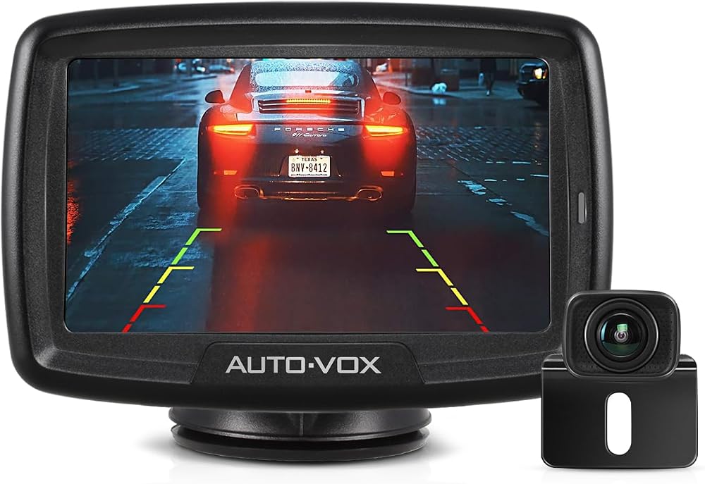 AUTO-VOX CS2 Wireless Reversing Camera Kit 4.3" Monitor Super Night Vision Vans