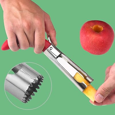 Buy 2 Pack Apple Corer Lever Tool By Bright Kitchen Stainless Steel Pear Fruit Seed Remover Cherry Red Grip With Serrated Blade Online In Indonesia B01mg437gx
