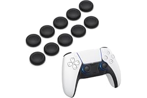 Replacement Joystick Grip Caps for PS4/PS5 Controller, PS5/PS4 Thumb Grips Caps, Anti-Stickiness, Anti-Slip, Anti-Scratch, An