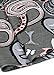 Scarf& Scarfand Vibrant Painting Artistic Print Infinity (Paisley Gray)