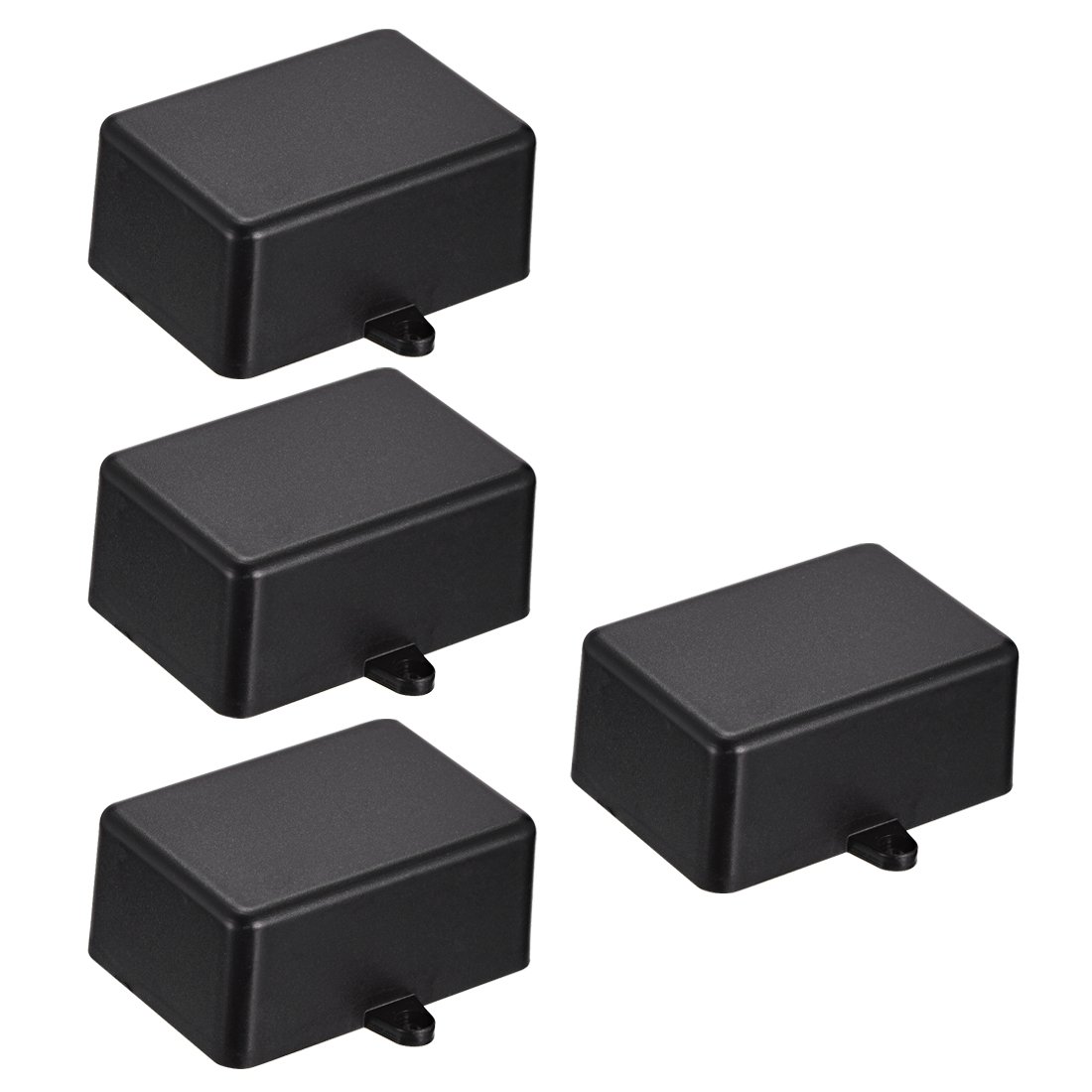 Sourcingmap 4Pcs 51 x 35 x 23mm Electronic Plastic DIY Junction Box Enclosure Case Black