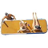 Island Hopper Mini Mate Floating Dock &ndash; 10&rsquo; x 3&rsquo; Inflatable Dock for Boats and Lakefront &ndash; UV-Resistant PVC with Non-Slip EVA Foam &ndash; Holds Up to 1000 lbs &ndash; Lake Floats Easy Setup and Storage