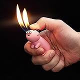 SOMGEM Butane Gas Lighter Refillable Cute, Funny