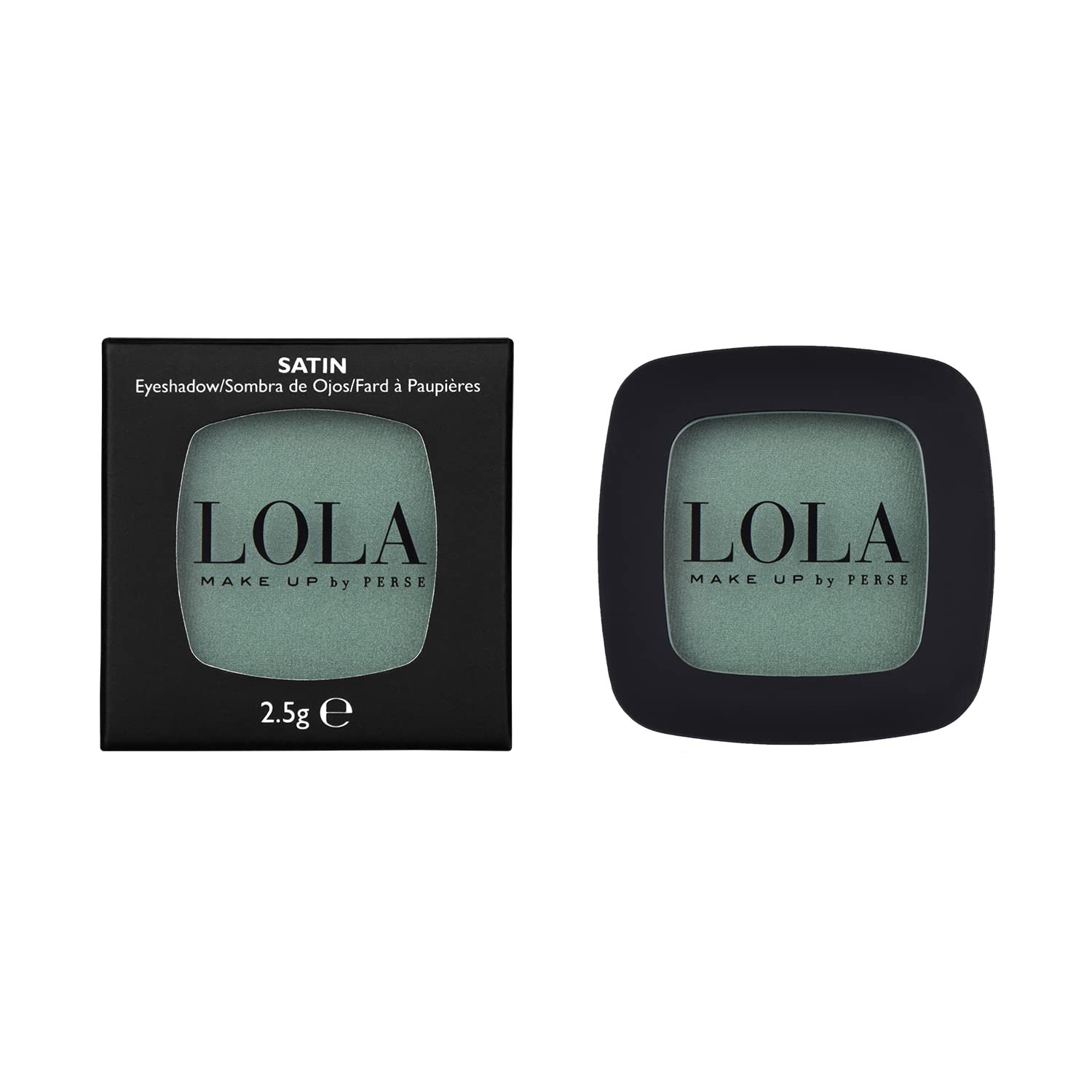 Lola Make-Up Mono Eyeshadow, Green Tint, Satin, Rich Intense Pigmentation, High Coverage, Use Wet & Dry, All Skin Tone, Mineral Oil Free, Vegan & Cruelty Free, No. 033 — image 1
