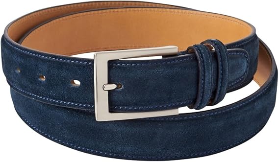 Amazon オジエ Ozie ベルト メンズ 本革 牛革 スエード フリーサイズ サイズ調整可能 日本製 Ke 29 Navyblue ネイビーブルー紺青 ベルト 通販