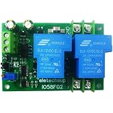 Eletechsup 10A 20A 30A DC 12V 24V Power Brushed Motor Overload Overcurrent Short Circuit Protector Module Forward Reverse Controller (12V 20A only Board)