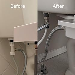 Chomely Bidet T Adapter for Tushy Bidet, Brass T