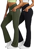 Boerfmian Flare Leggings for Women with Pockets