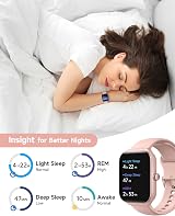 TOOBUR Smart Watch Women Alexa Alexa 1.95" Fitness Tracker Calls IP68 Heart Rate view 6