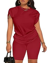 PINSV Women 2 Piece Outfits Summer Sweatsuits Track