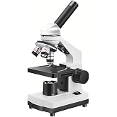 sino optical Adult and Student Compound Microscope - 40X-2000X High-Power Biological Microscope, with Dual LED Lighting, Suitable for School Laboratories and Home Education