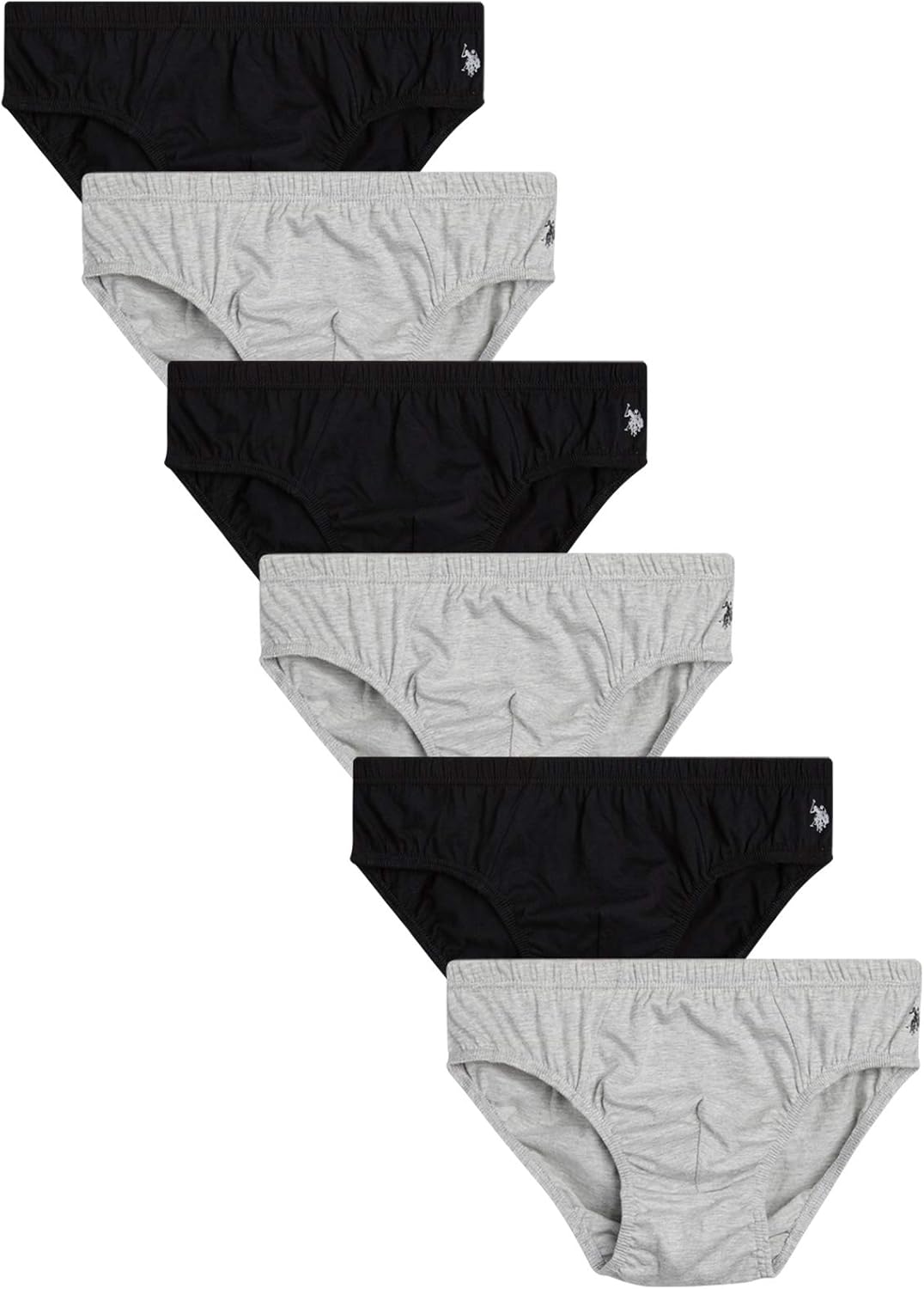 U.S. Polo Assn. Men's 6 Pack Low Rise Underwear Briefs at  Men’s Clothing store