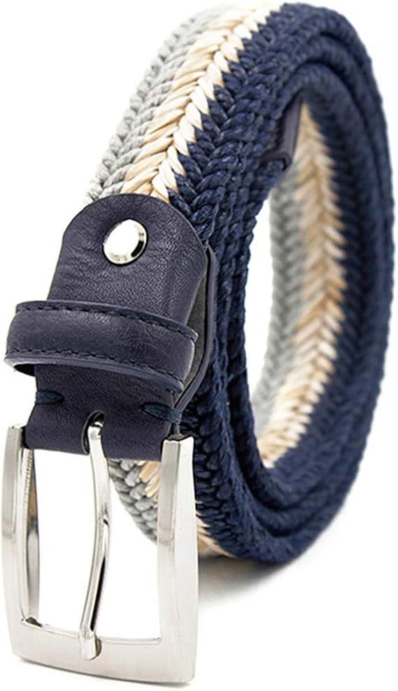 Braided Wax Rope Long Men Trendy Belts Without Holes Belt Weave Leather