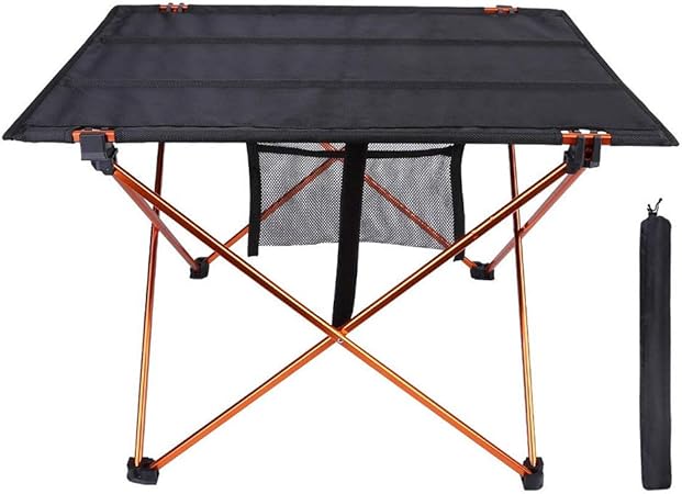 Chanhan Klapptisch Tragbar Klapptisch Campingtisch Kleiner Gartentisch Klappbar Balkontisch Mit Netztasche Oxford Stoff Klappbar Tisch Mit Tasche Fur Wandern Reisen Picknick Bbq 56x43x38 Cm Amazon De Garten