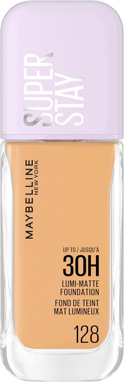 Maybelline Lumi-Matte Foundation 128 Medium-Full Coverage 30H Vegan