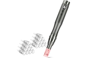 GLEMME Microneedle Derma Roller Pen Microneedling Roller 0.25mm Dermabrasion Roller for Face Skin, Microneedle Micro Needle Roller 0.25mm for Men and Women Home Use