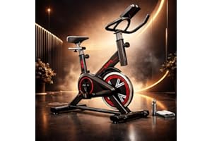 Bicicleta Ergométrica Bike Spinning Bike Treino em Casa Academia Exercícios Cardio e Emagrecimento Design Confortável e Ajustável Vertical Silenciosa Ideal para Casa Linha Rhead Red High Premium