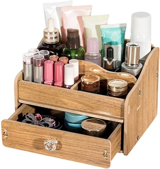 Amazon Com Appleland Diy Wooden Desktop Makeup Storage Box