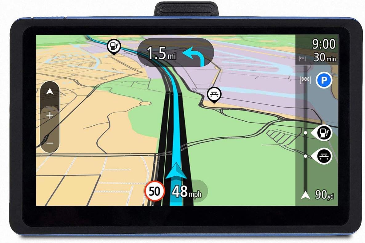 GPS for Car, 7 inches Portable Lifetime Map Update Spoken Turn-to-Turn Navigation System for Cars, Vehicle GPS, SAT NAV