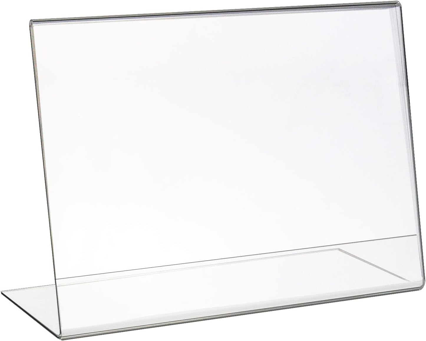HMF 46933 Display Stand Din A5 Acrylic, LStand, Menu Holder, Landscape