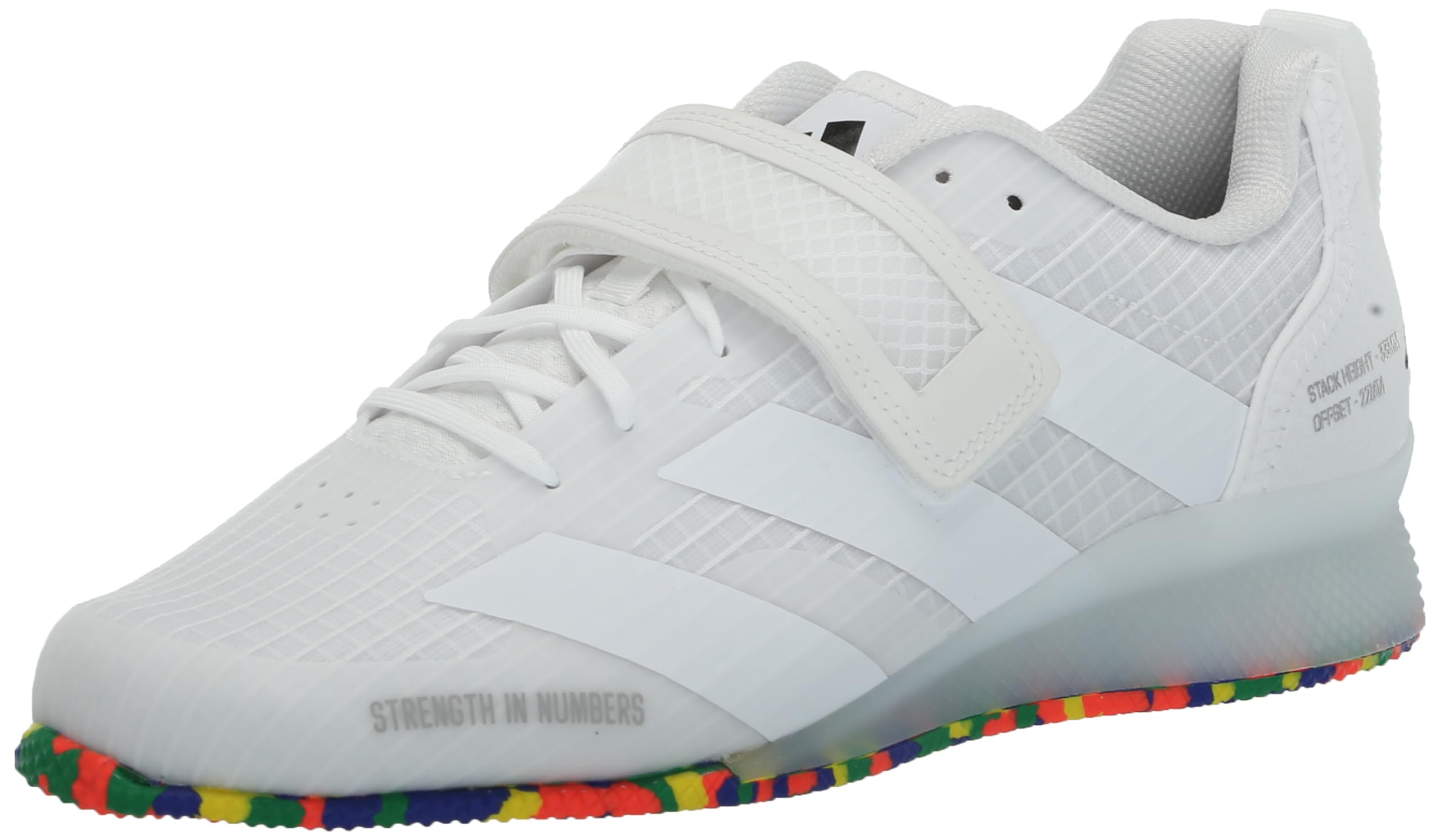 adidas Unisex-Adult Adipower Weightlifting 3, White/White/Black, 16