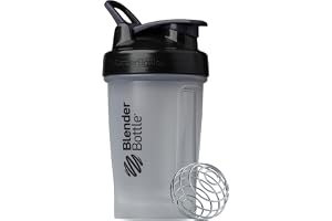 BlenderBottle Classic V2 Plastic Shaker Bottle 20 oz Black