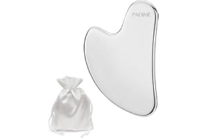 PADIMË Padime Introductory Offer - Stainless Steel Gua Sha | Metal Gua Sha Tool | Unbreakable Reduce Facial Tension, Pufiness - Lymphatic Drainage | Silver Gua Sha Metal | Easy to Clean & Store No Terahert