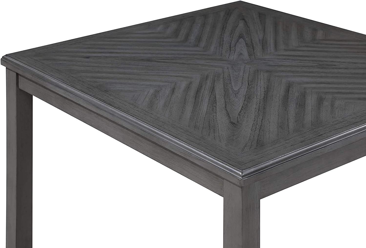New Classic Furniture Gia 5-Piece Counter Set with 1 Table and 4 Chairs, 42-Inch, Gray: Furniture & Decor