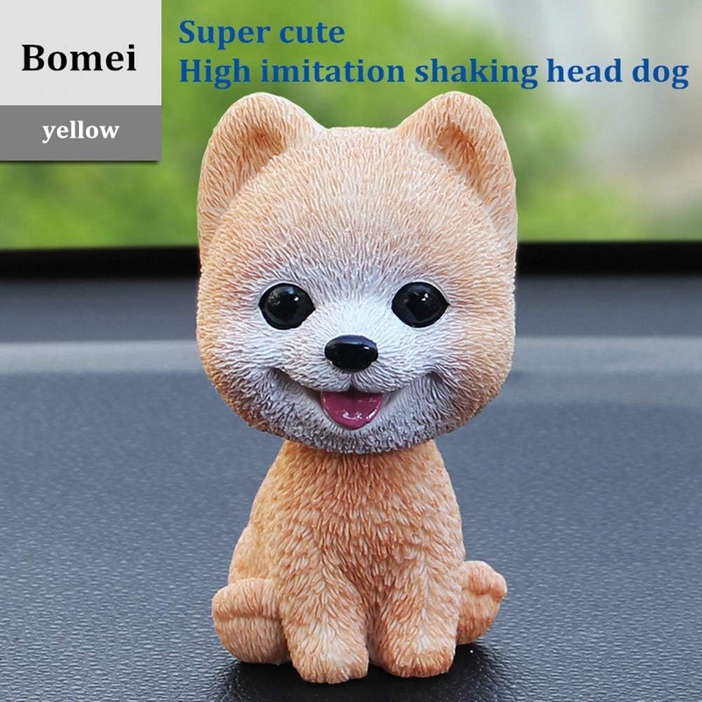 GUANHONG Moving head simulation dog car ornaments Creative car high-end interior car ornaments Cute shaking head dog figurine