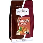 Fresh Roasted Coffee, Amaretto Flavored Drip Ground Coffee, Medium Roast, Kosher, 12 oz