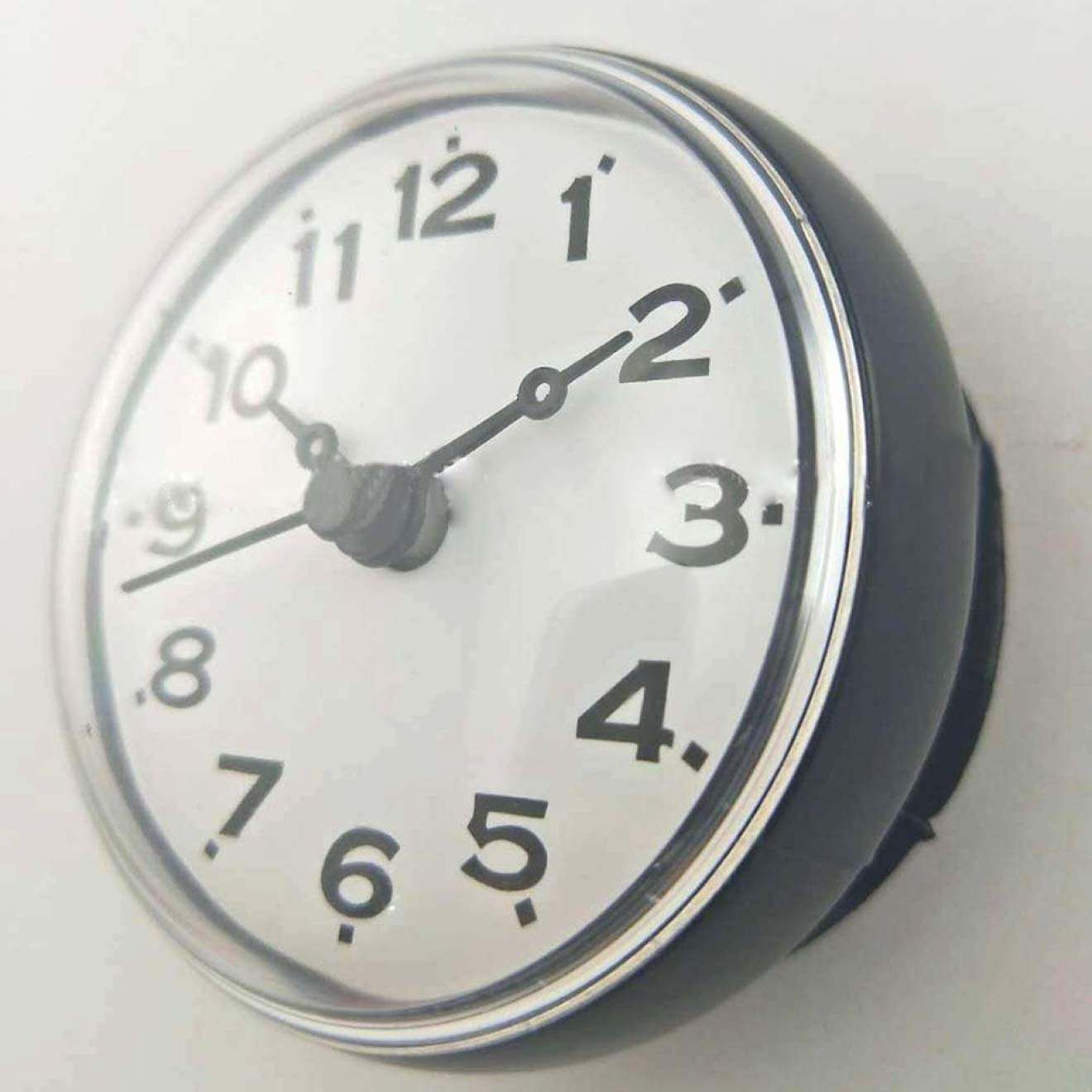 Waterproof Kitchen Bathroom Bath Shower Suction Cup Sucker Wall Clock Decoration