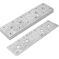 MOUNTAIN_ARK 6 Pack 8-5/8" x 2-3/8" Tie Plate,Flat Mending Connector, Galvanized Steel