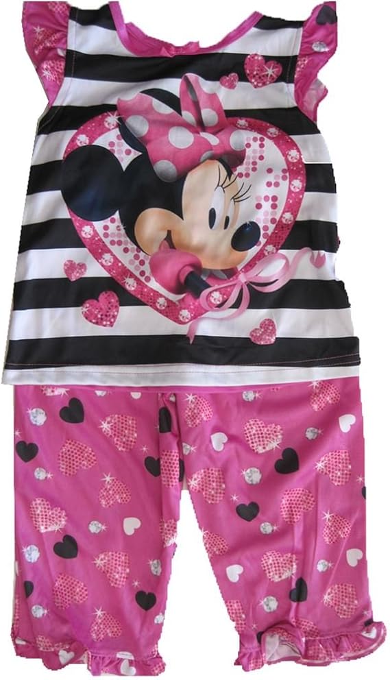 包装無料 送料無料 ディズニー ミニーマウス パジャマ 2着 4点セット 長袖 子供用 キャラクター 寝巻き 90cm 100cm 110cm 注目の Centrodeladultomayor Com Uy