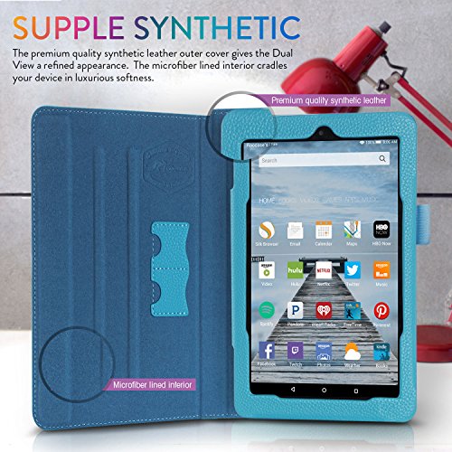 5 Amazon+rooCASE+Leather+Lightweight+Folding
