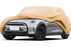 JURMON Heavy Duty Outdoor Car Cover Custom Fit for Mini Cooper 2 Door,Windproof All Weather Waterproof Sun Rain UV Dust Snow Protection Outdoor Car Covers